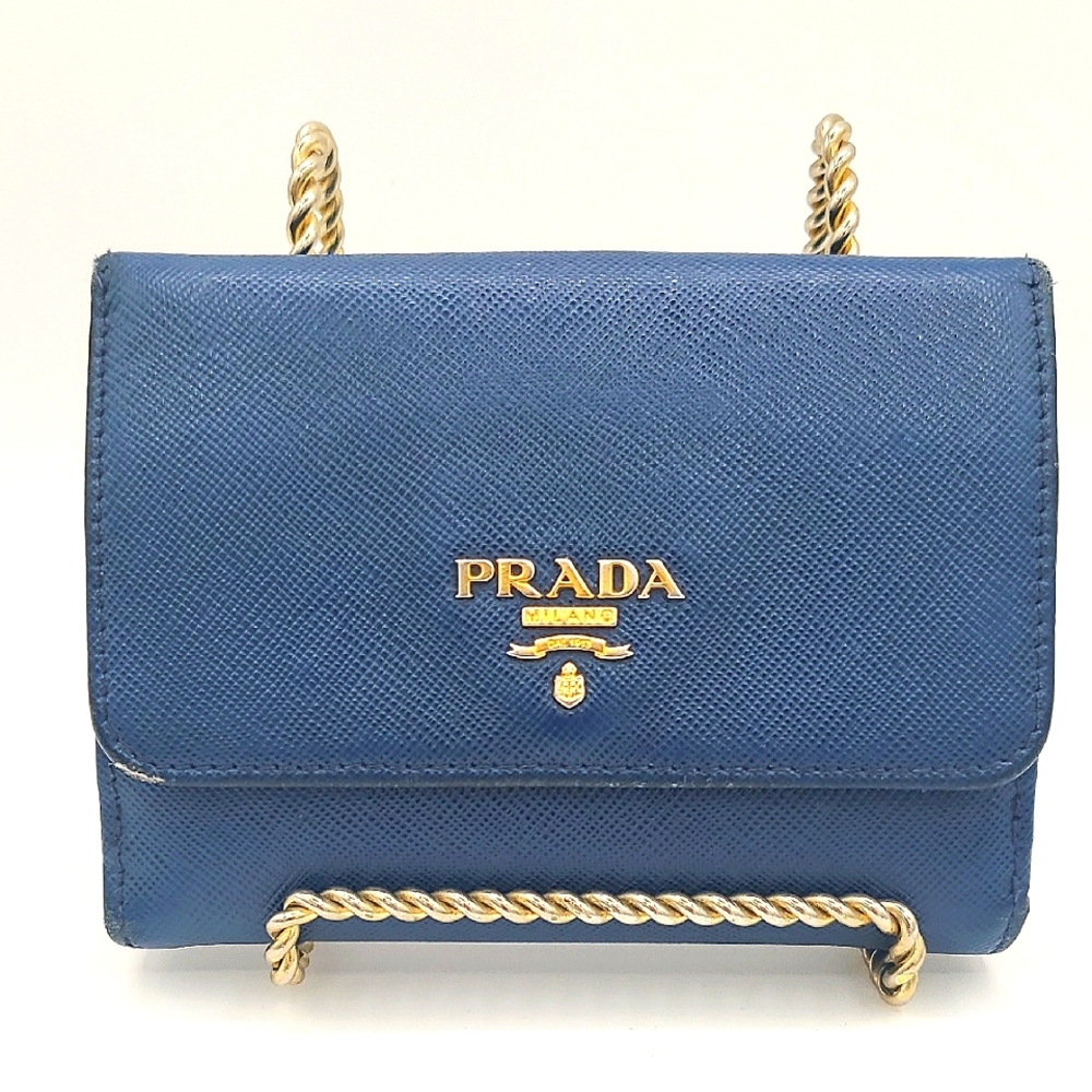 Prada Portafoglio Pattina Multicolor Saffiano Leather Wallet